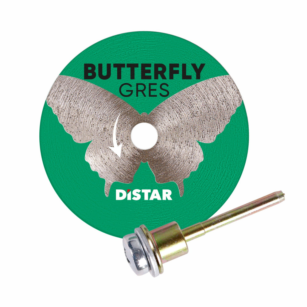 distar butterfly gres mini gyémánt vágókorong precíziós burkolatvágásokhoz adapterrel sarokcsiszolóhoz