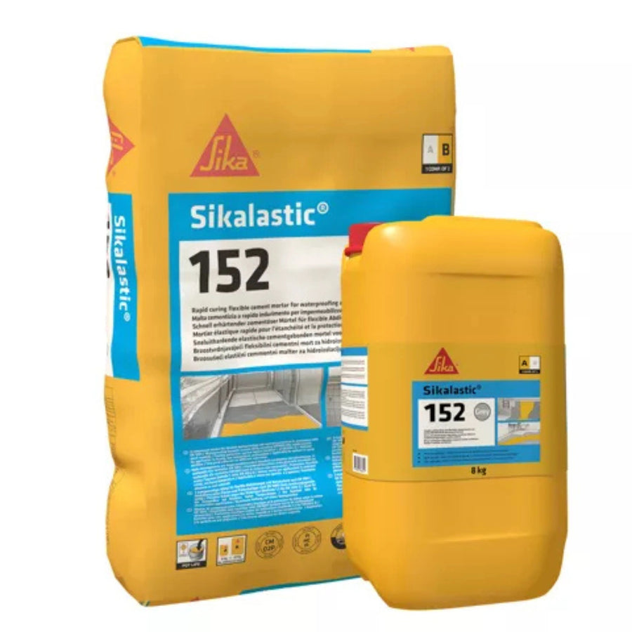 sika sikalastic-152 kétkomponensű rugalmas vízszigetelés bel és kültérre 20 kg-os zsák és 6,4 kg-os kanna