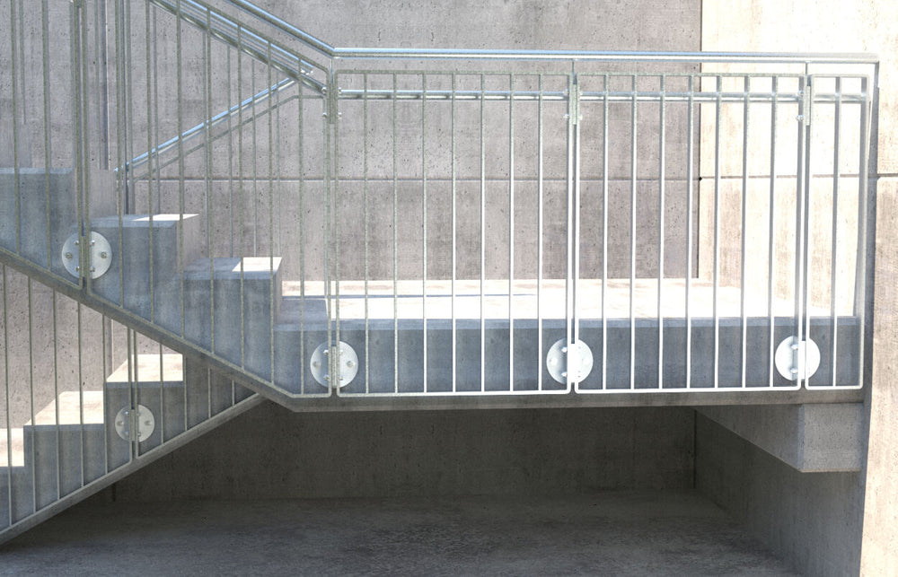fischer ultracut fbs ii beton és zsaluzócsavar használatban korlát rögzítésénél betonba