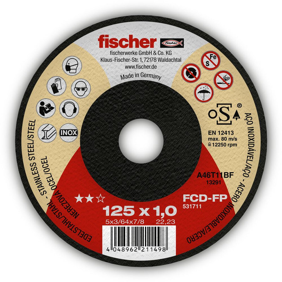 Fischer FCD-FP fémvágókorongok 125 x 1.5 mm